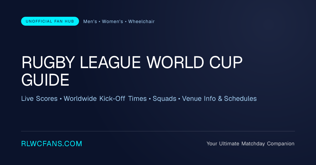 Australia vs Samoa: Date, Time & Venue | RLWC 2026